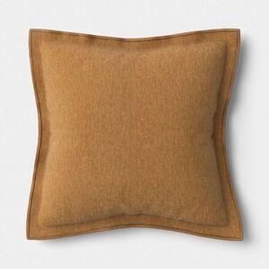 20"x20" Heathered Solid Double Flange Pillow Terracotta - Threshold